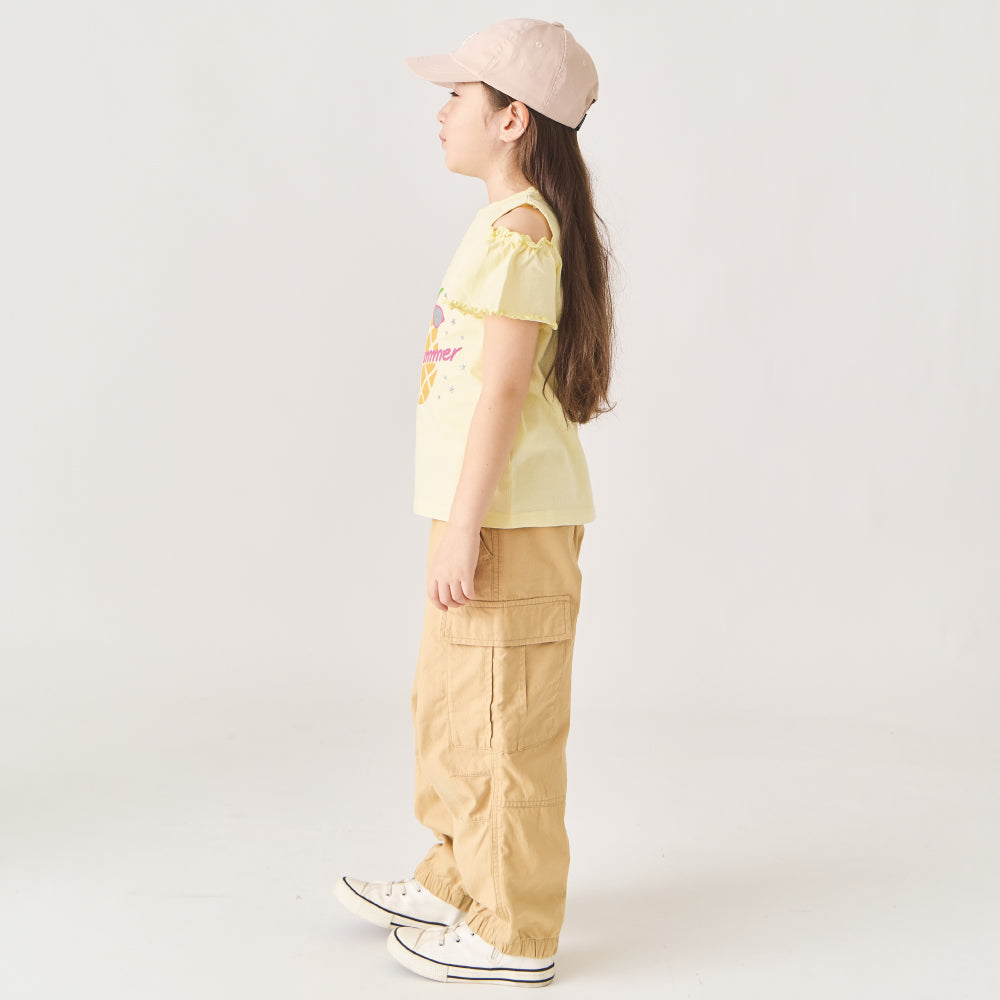 オープンショルダーTシャツ