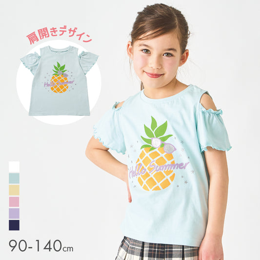 オープンショルダーTシャツ