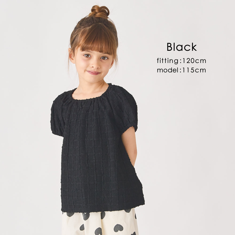 バックリボン ジャガードTシャツ