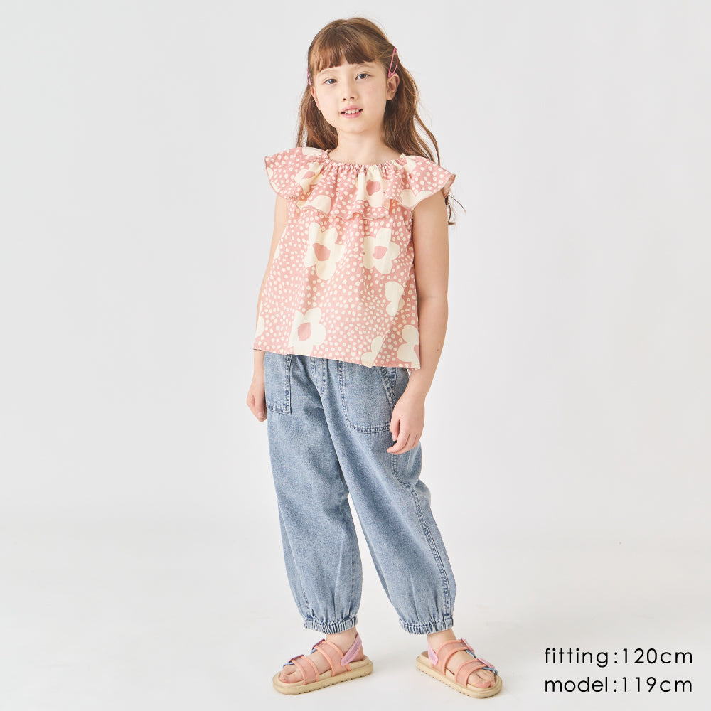 【新色登場】 綿100% 総柄チュニック