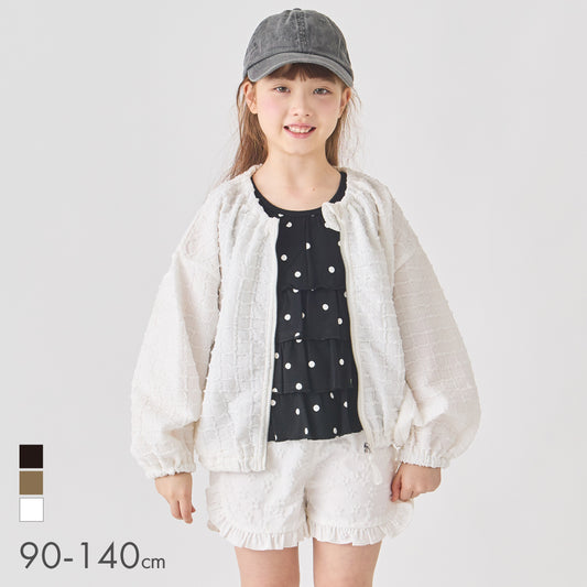 格子柄ジャガード ブルゾン