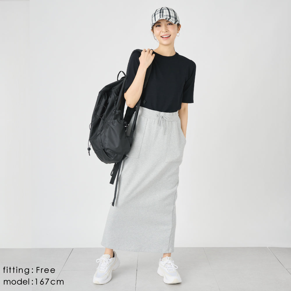 【夏割】 【Ladies】5分袖 シアー ニットTシャツ