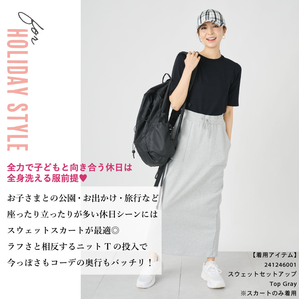 【夏割】 【Ladies】5分袖 シアー ニットTシャツ