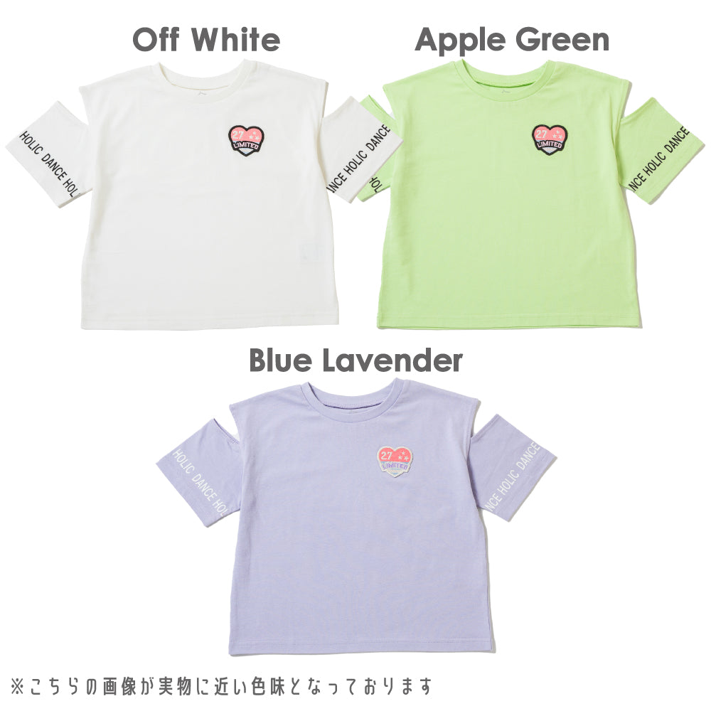 ワッペン付き半袖Tシャツ