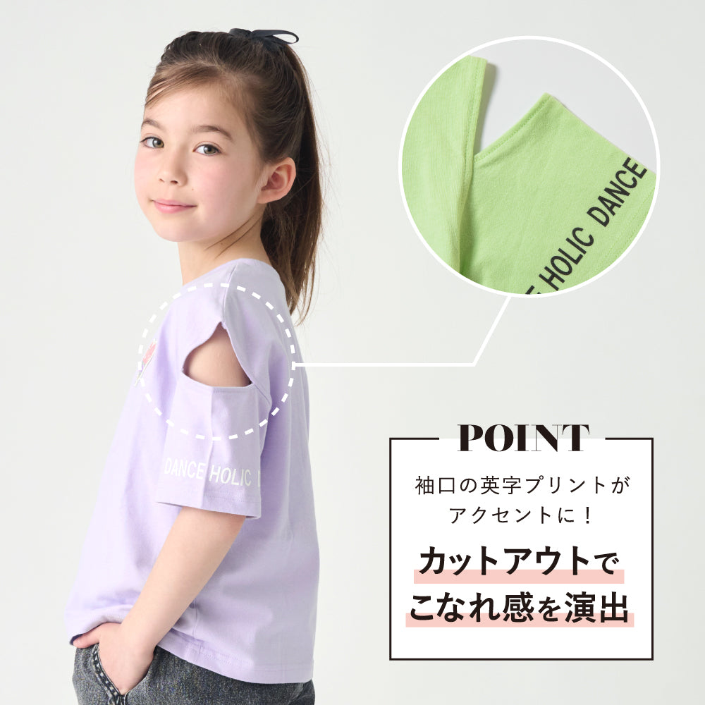 ワッペン付き半袖Tシャツ