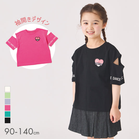 ワッペン付き半袖Tシャツ