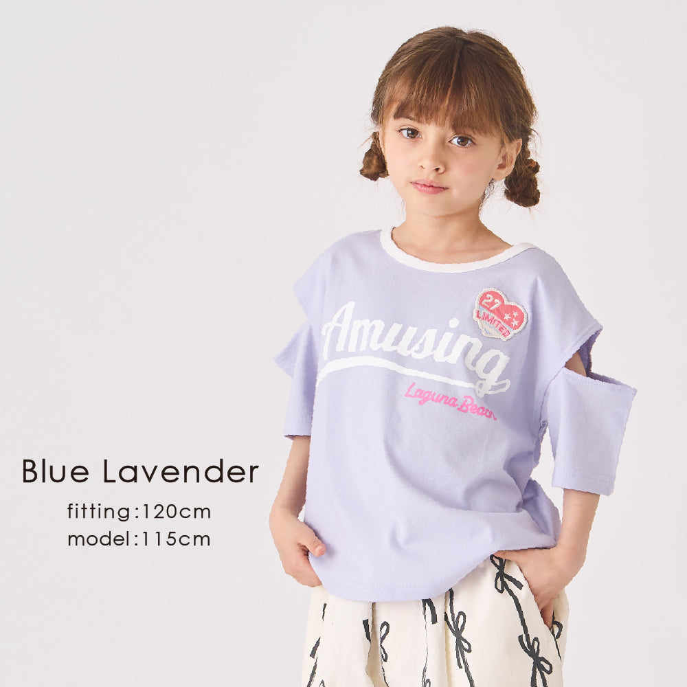 ワッペン付き半袖Tシャツ