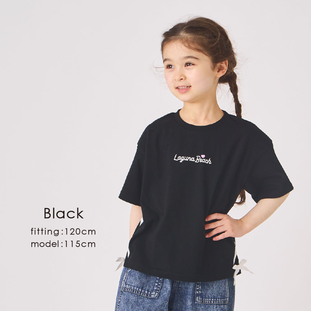 サイドリボンTシャツ