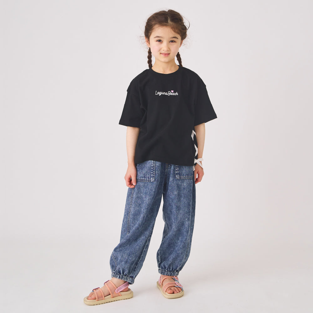 サイドリボンTシャツ