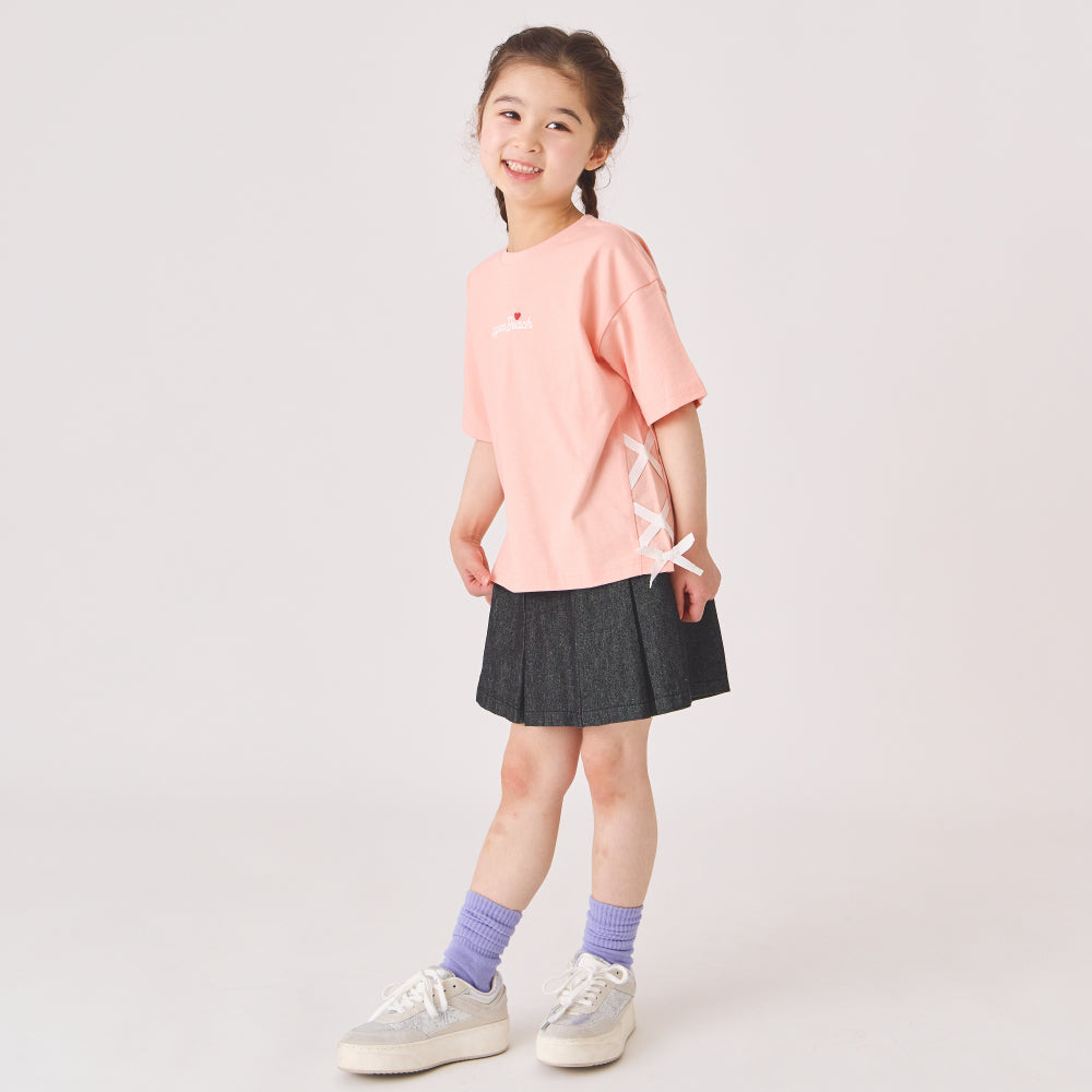 サイドリボンTシャツ