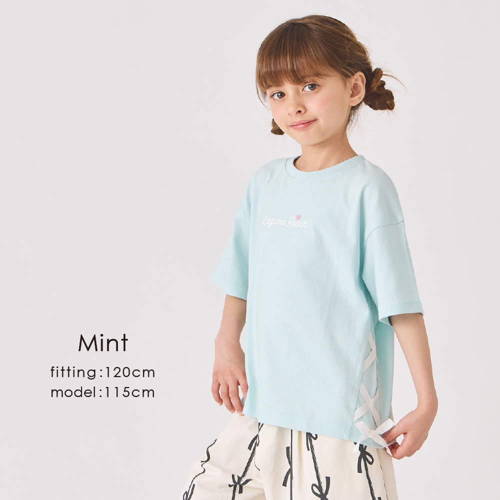 サイドリボンTシャツ