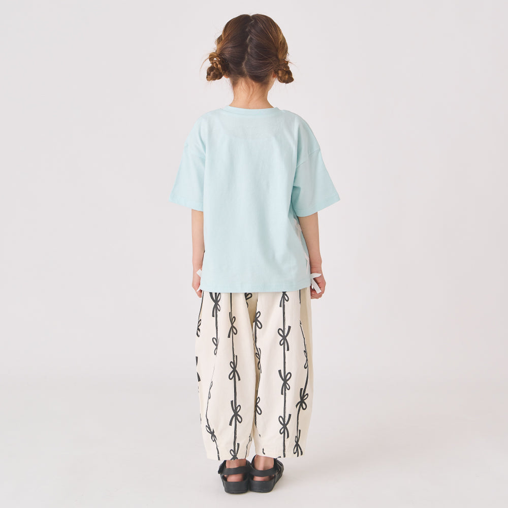 サイドリボンTシャツ