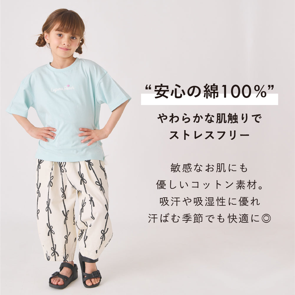 サイドリボンTシャツ