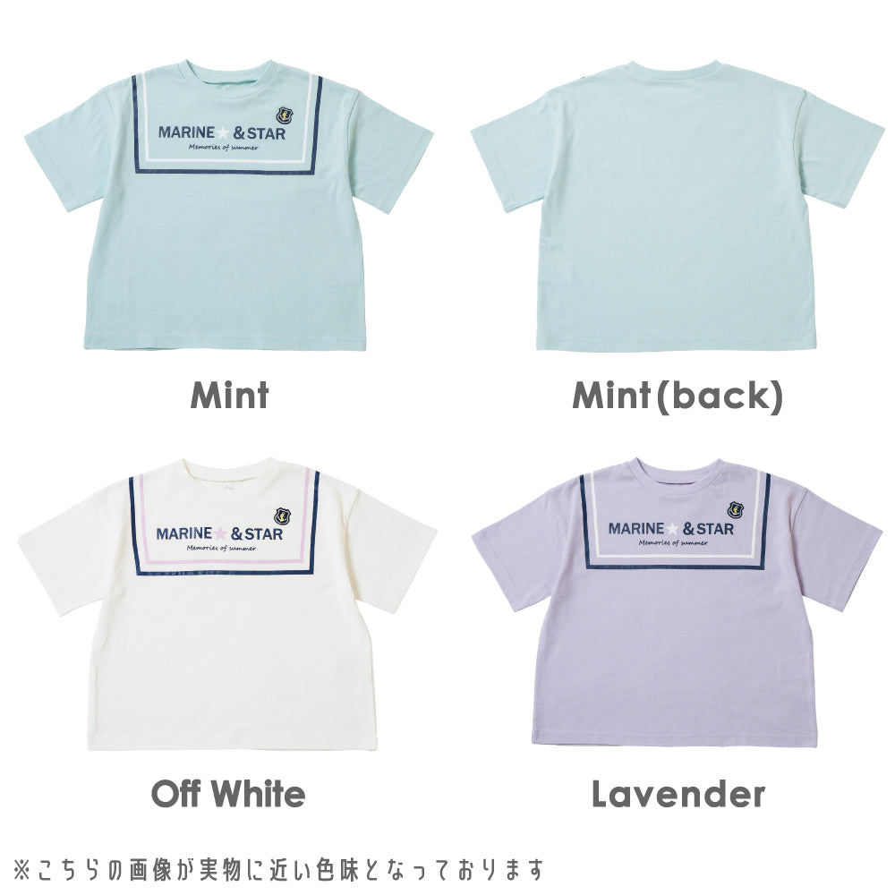 マリン風 プリントTシャツ