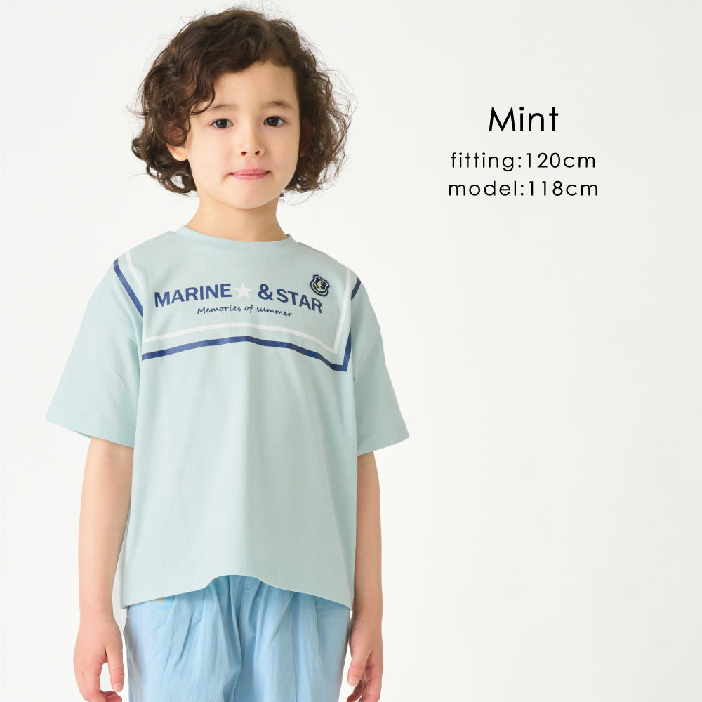 マリン風 プリントTシャツ