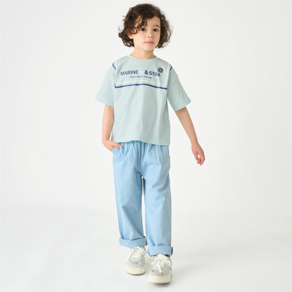 マリン風 プリントTシャツ