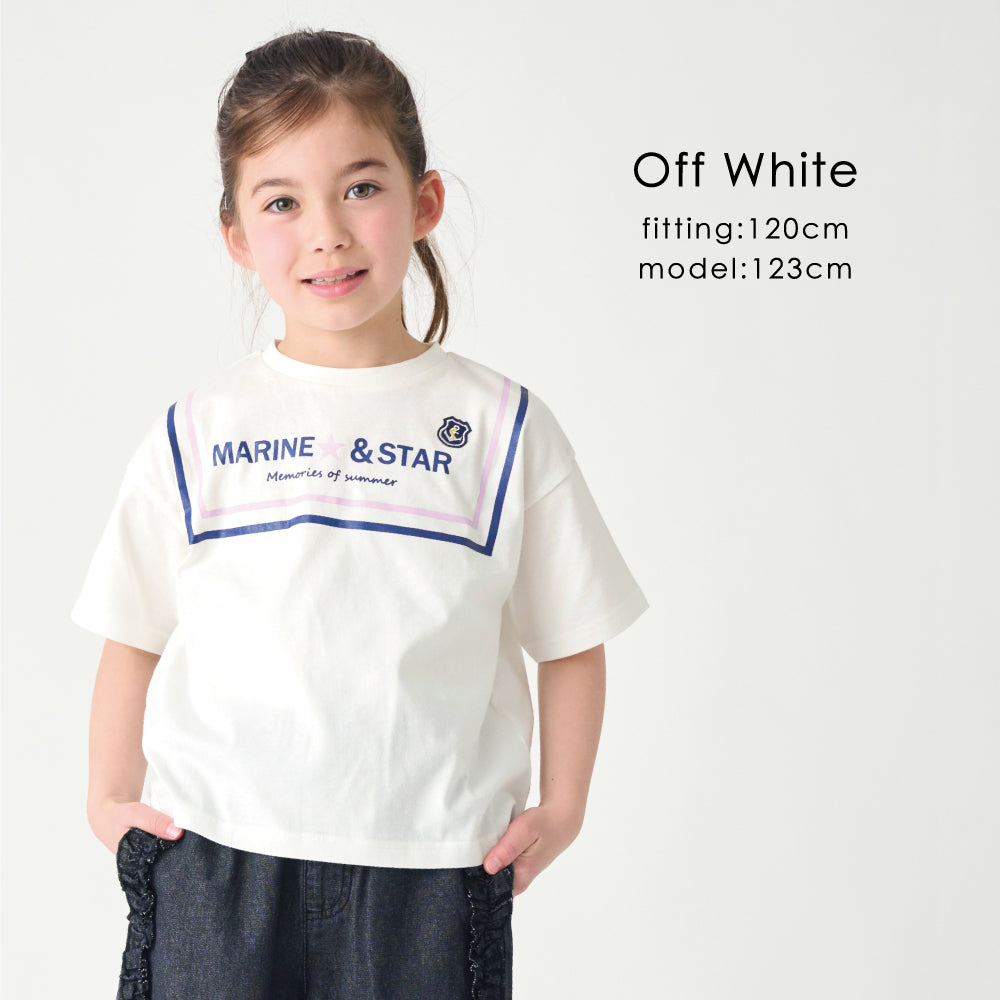 マリン風 プリントTシャツ