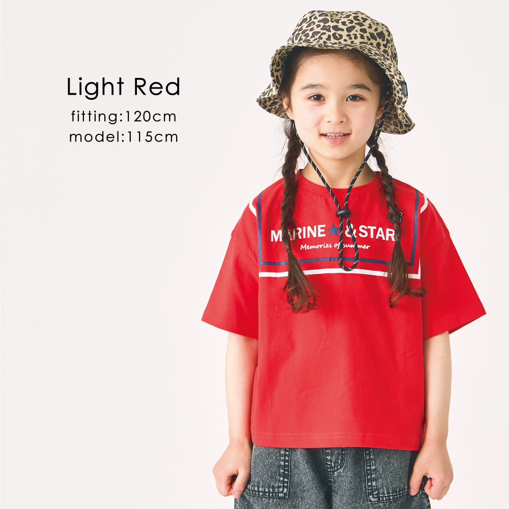 マリン風 プリントTシャツ