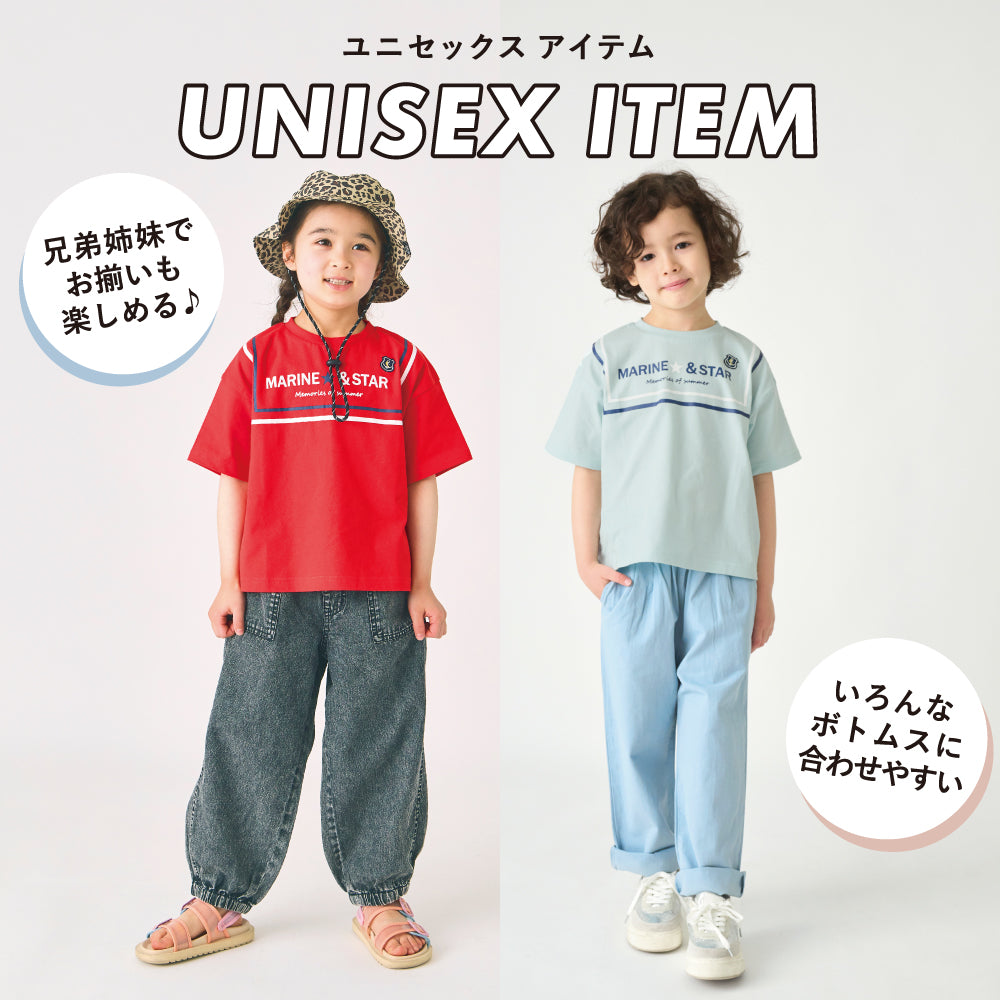 マリン風 プリントTシャツ