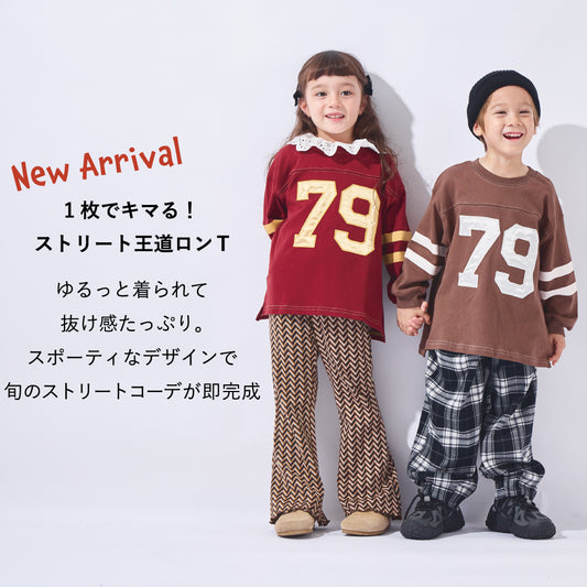 こなれ感アップ ナンバリング長袖Tシャツ