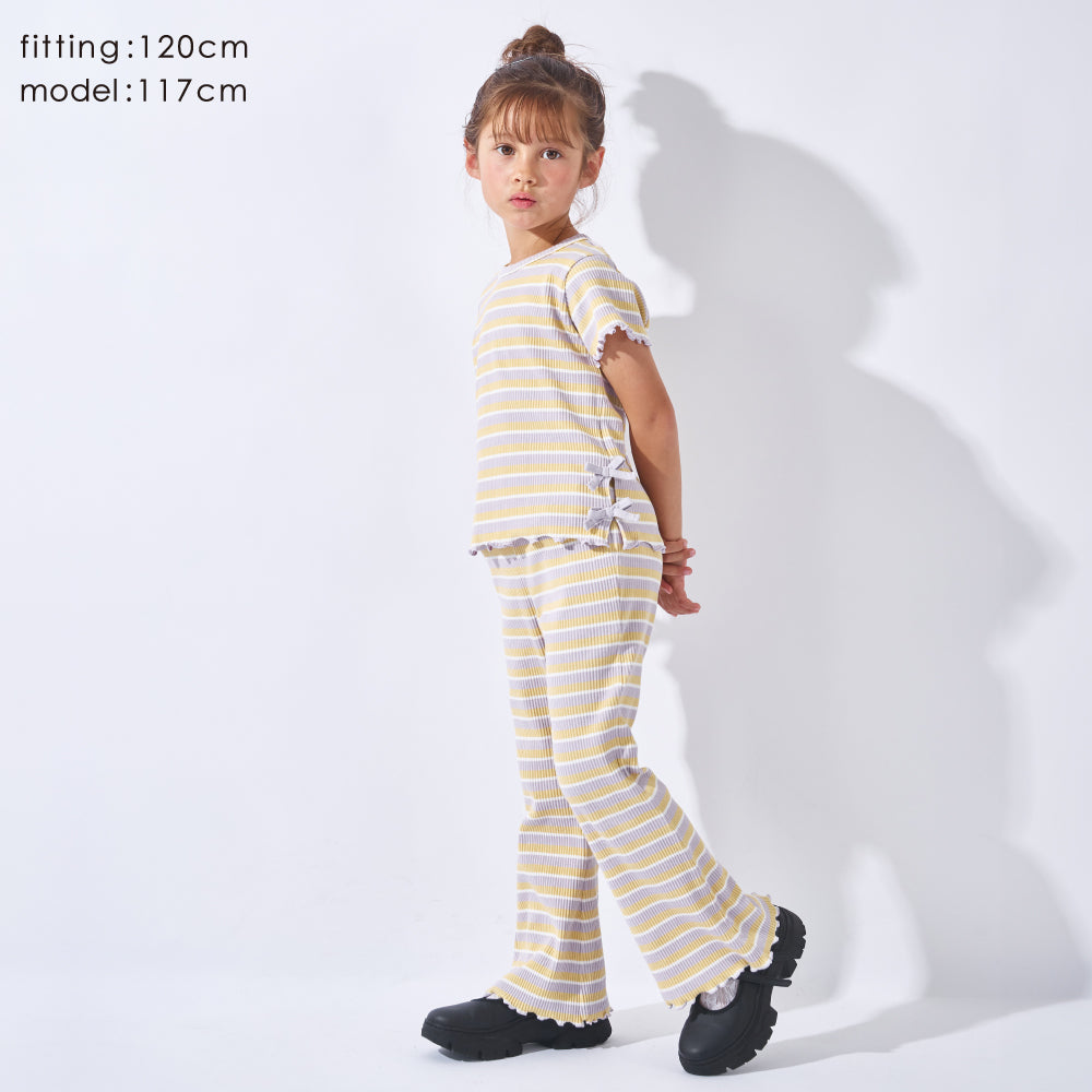 【2026年 春新作】リブフレアパンツ