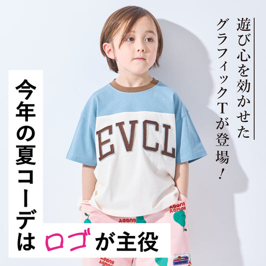 半袖 アップリケ トップス