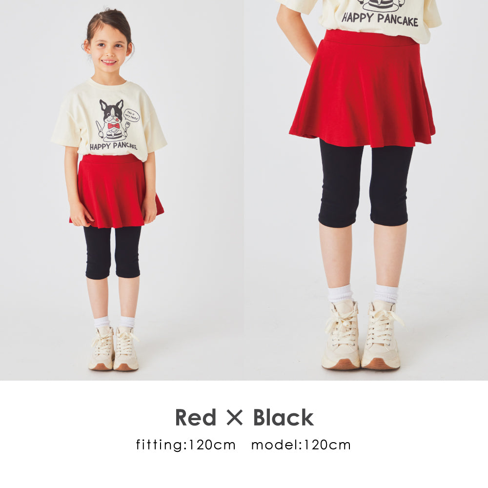 ストレッチスカッツ(6分丈)「ブラックスパッツ」タイプ