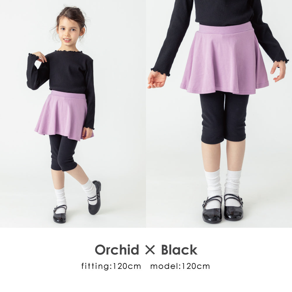 ストレッチスカッツ(6分丈)「ブラックスパッツ」タイプ