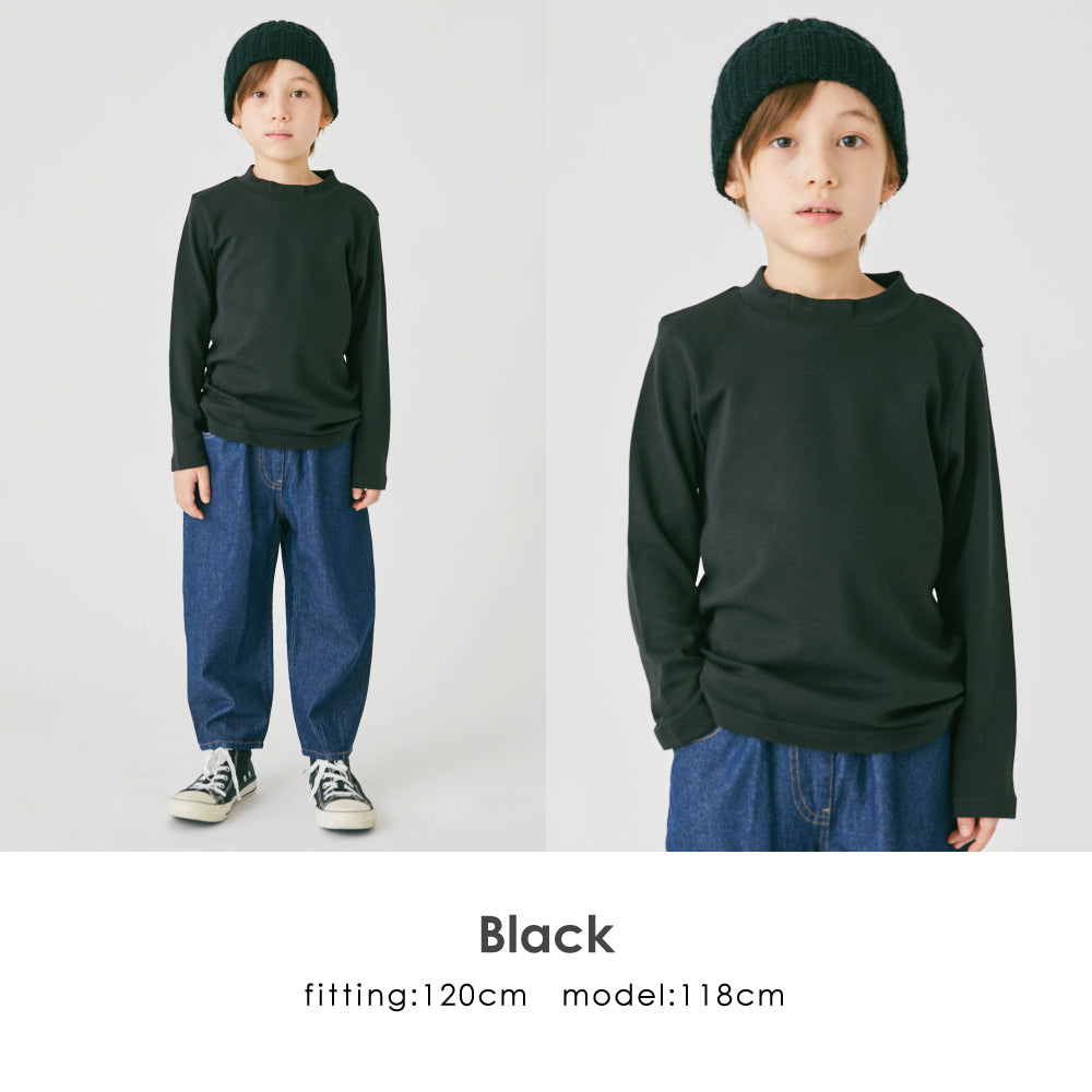シンプルハイネックTシャツ(無地)