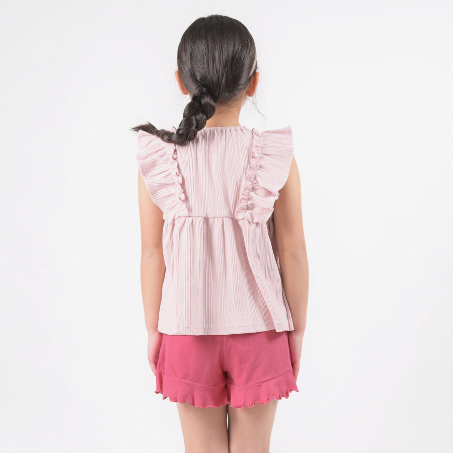 【OUTLET SALE】裾フリルショートパンツ