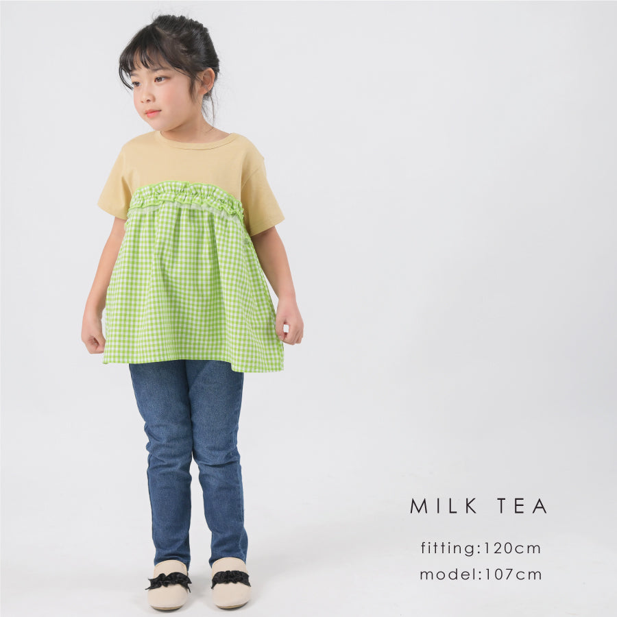 【OUTLET SALE】フリルドッキングTシャツ