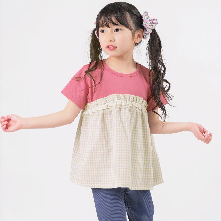 【OUTLET SALE】フリルドッキングTシャツ