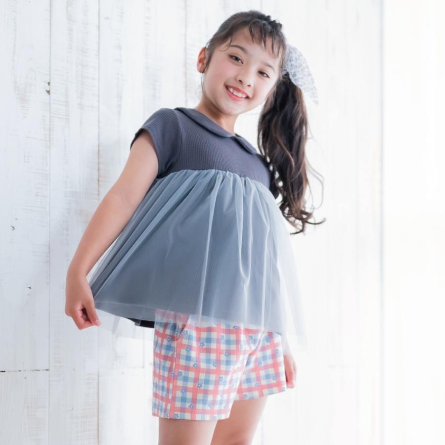 【OUTLET SALE】ふんわりチュールの丸衿トップス