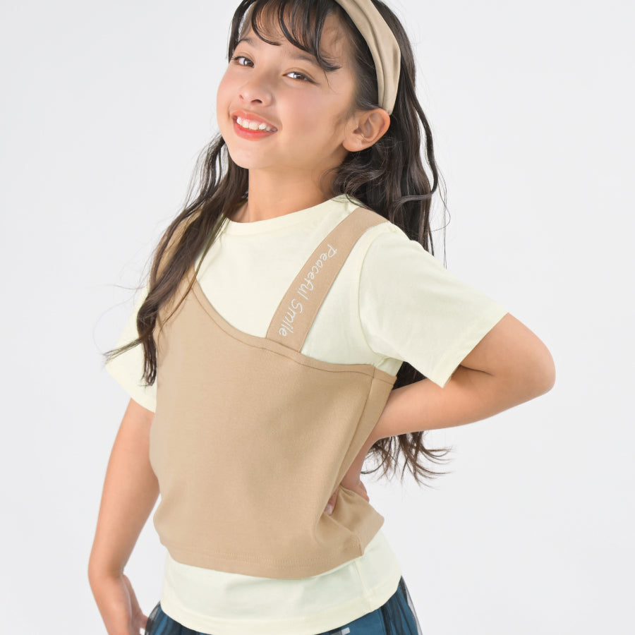 【OUTLET SALE】ビスチェフェイクTシャツ