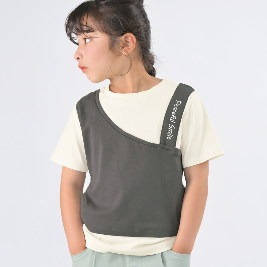 【OUTLET SALE】ビスチェフェイクTシャツ