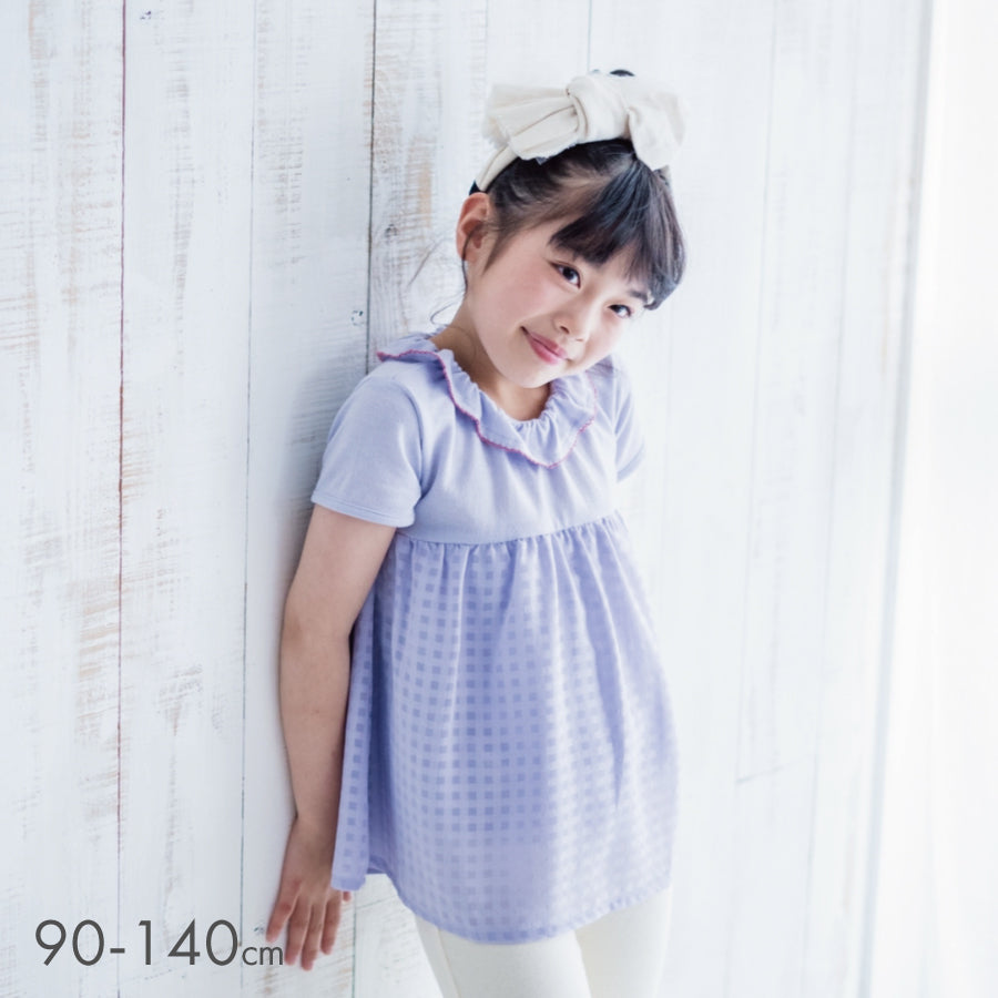 OUTLET SALE】チュール×フリル衿トップス – 子供服通販の ever