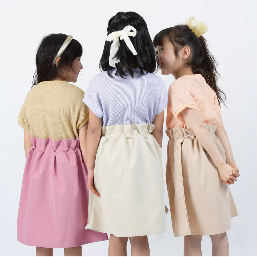 【OUTLET SALE】ドッキング半袖ワンピース