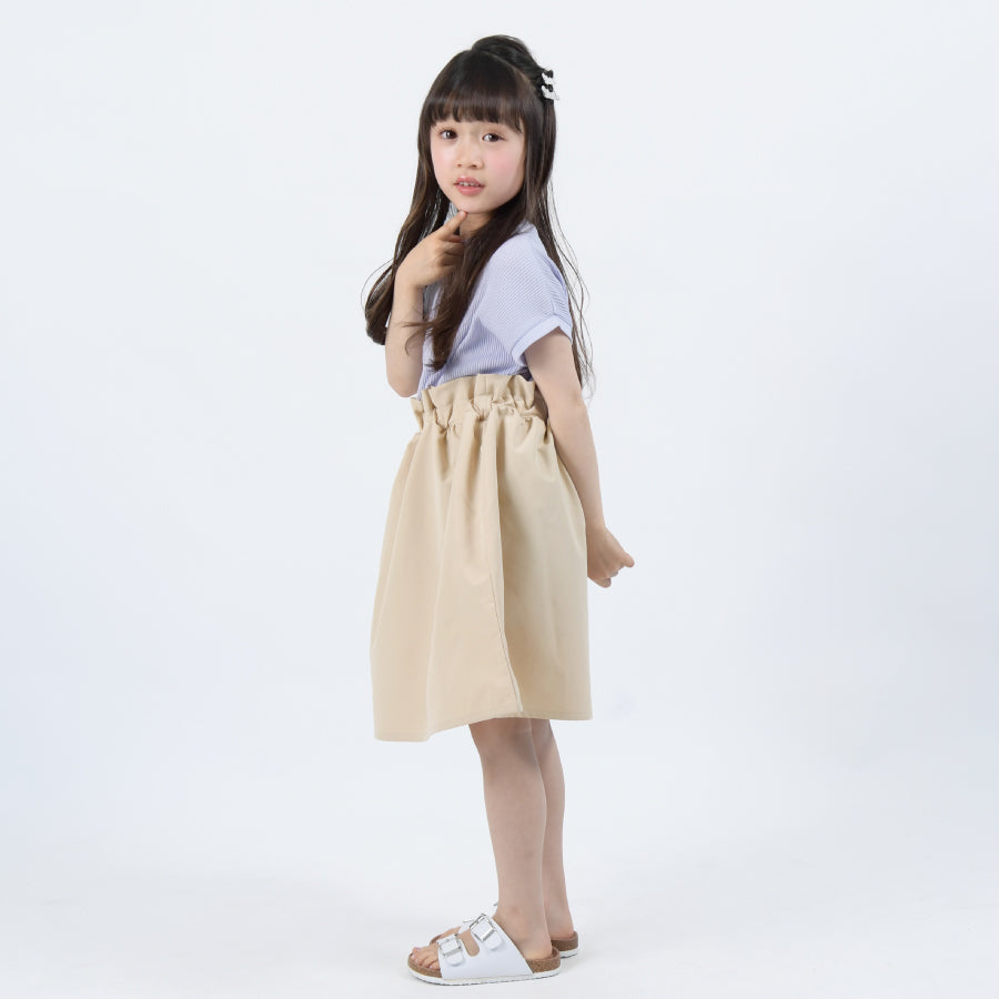 【OUTLET SALE】ドッキング半袖ワンピース