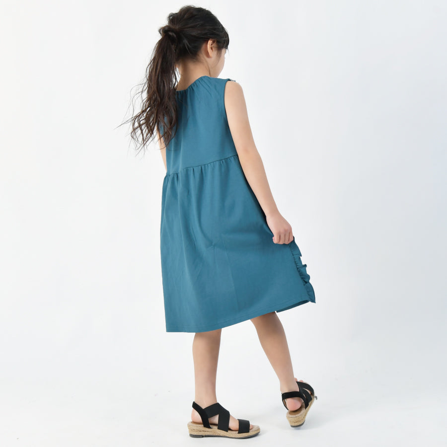 【OUTLET SALE】チェック衿付きワンピース