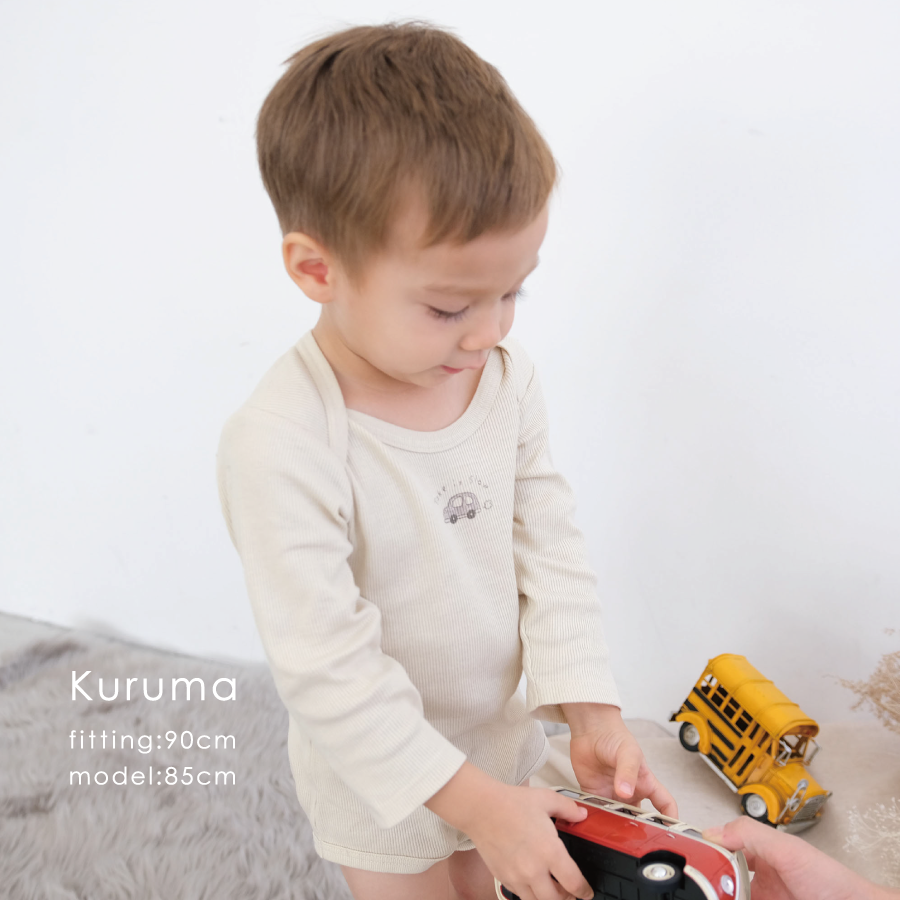 【OUTLET SALE】ベビーロンパース(くるま)