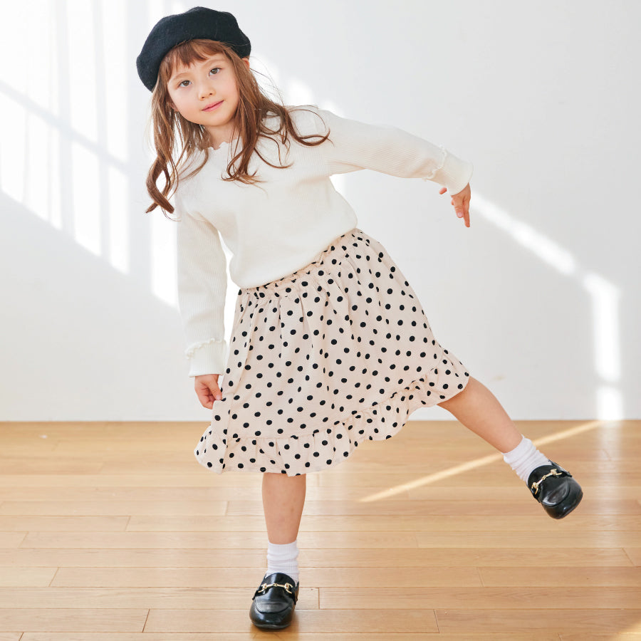 【OUTLET SALE】総柄ふんわりスカッツ