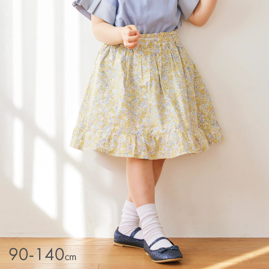 【OUTLET SALE】総柄ふんわりスカッツ