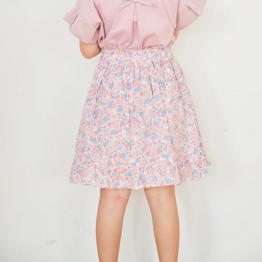 【OUTLET SALE】総柄ふんわりスカッツ