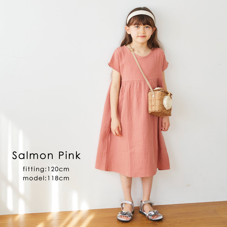 【OUTLET SALE】コットンガーゼ ワンピース