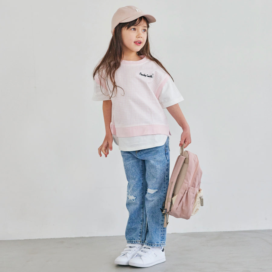 【OUTLET SALE】ベスト風半袖Tシャツ