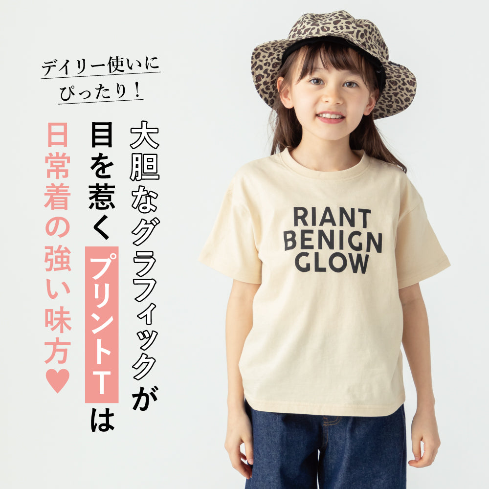 プリント半袖Tシャツ