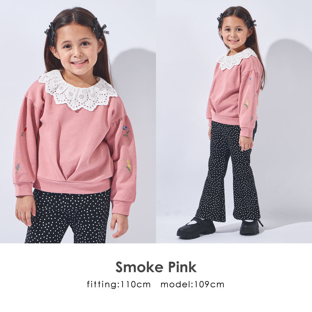 袖刺繍 トレーナー