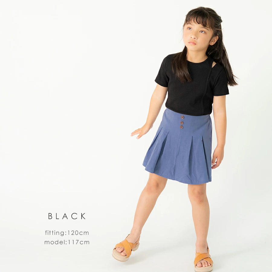 【OUTLET SALE】肩開き半袖トップス
