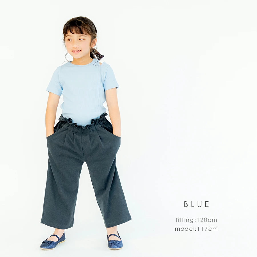 【OUTLET SALE】肩開き半袖トップス