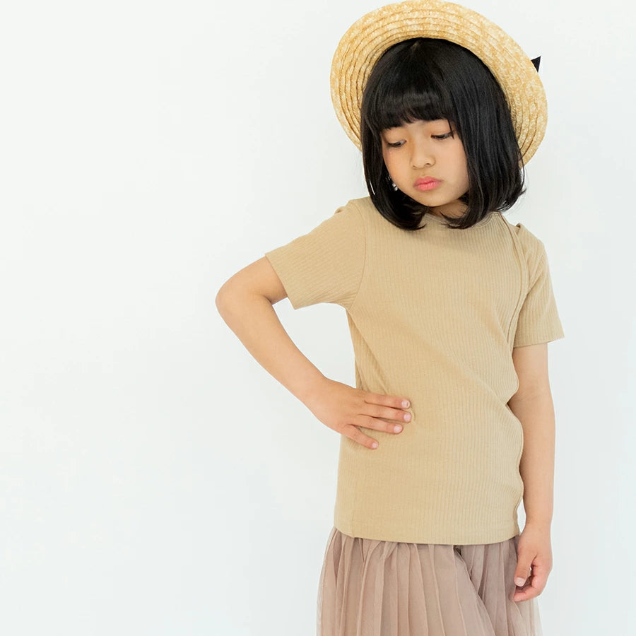 【OUTLET SALE】肩開き半袖トップス
